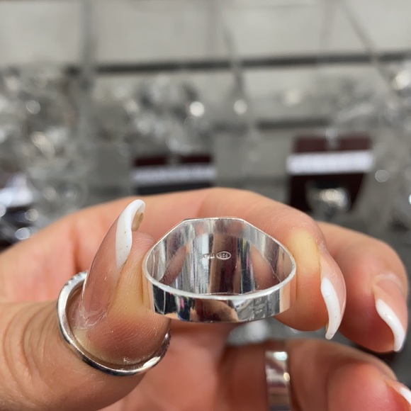 Men's Signet Ring 14mm size 7 8 9 10 11 12 13 - Picture 9 of 9